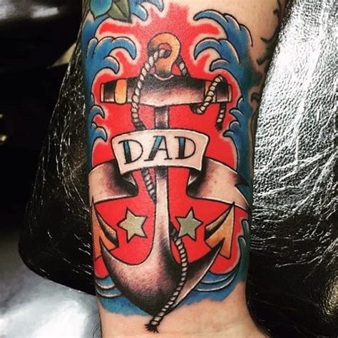 tattoos for a father|traditional dad tattoo.